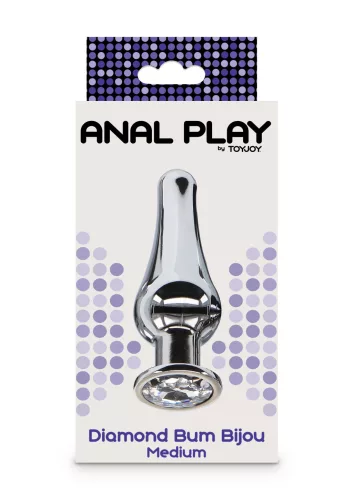 Diamond Bum M – prémium anyagú anális kényeztető 10 cm