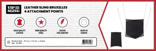 Brüsseler Lederarmband XL – Premium-Vierpunkthalter