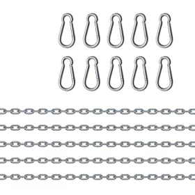 Set mit 5 Ketten und 10 Metallkarabinern