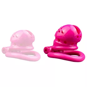   Sex Slave M – szexi rózsaszín chastity cage (6.5 x 3.5 cm)