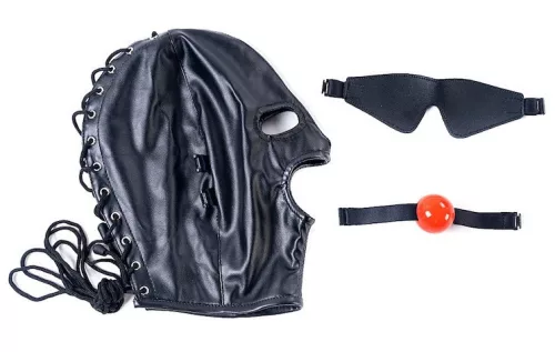 Premium SM Maske mit Gags – stylisches Spielzeug für Erwachsene