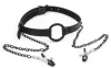 Gag Nip Ring – stílusos mellbimbó feszítő fekete színben