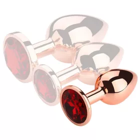   Bijou Rouge – prémium piros arany anális kiegészítő 6,5 cm