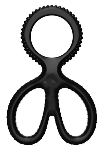 Puha golyóstretching olló – elegáns fekete dizájn