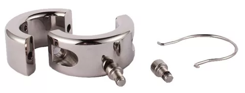 Hochwertiger Hodenspanner aus Metall mit großer CBT-Kugel – 300 g