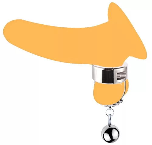 Hochwertiger Hodenspanner aus Metall mit großer CBT-Kugel – 300 g