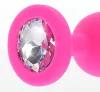 Jewelry Plug – Gyönyörű pink gyémánt popsi izgató S 6x2,8cm