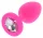 Bijou Diamond – prémium rózsaszín anál plug M 7x3.5 cm