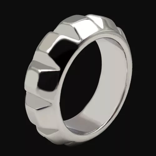 Kren Round – Premium-Penisring aus Metall, 15 mm