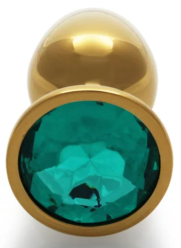 Bijou anal – arany-zöld gyöngy anális kényeztető 6 cm