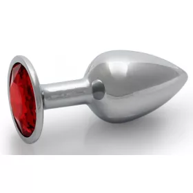 Bijou – ezüst-vörös anális gyöngy 6 x 2,6 cm