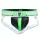 Jockstrap Neo Dungeon – fekete-fluoreszkáló férfi alsónemű