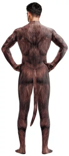 Wolf Kostüm Overalls in braun
