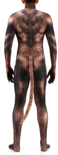 Wolf Kostüm Overalls in braun