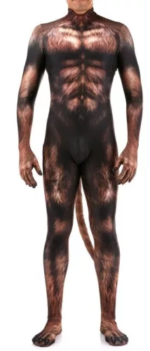 Wolfskostüm - brauner Premium-Overall