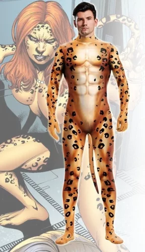 Cheetah Cosplay – sinnliche Catsuit Damenbekleidung