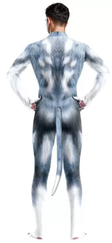 Szürke-kék Husky kutya cosplay ruha