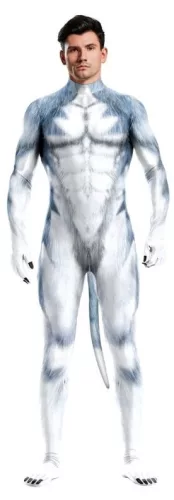 Szürke-kék Husky kutya cosplay ruha