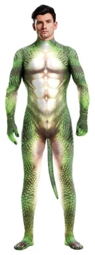 DRACHEN Grün – grünes Eidechsen-Cosplay-Kostüm