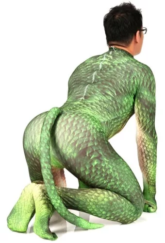 DRACHEN Grün – grünes Eidechsen-Cosplay-Kostüm