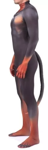 Fekete és vörös Doberman cosplay jelmez