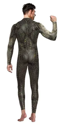 Grüne Schlange – Premium-Reptilienkostüm-Overall