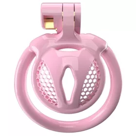   Chastity Cage Belia – rózsaszín, prémium záró felszerelés