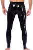 Xrub – fekete-kék latex nadrág elülső-hátsó zipzárral