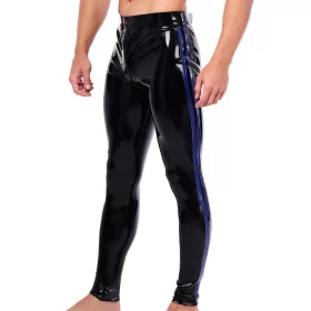 Xrub – fekete-kék latexpants belső cipzárral