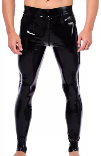 Xrub – fekete-kék latexpants belső cipzárral