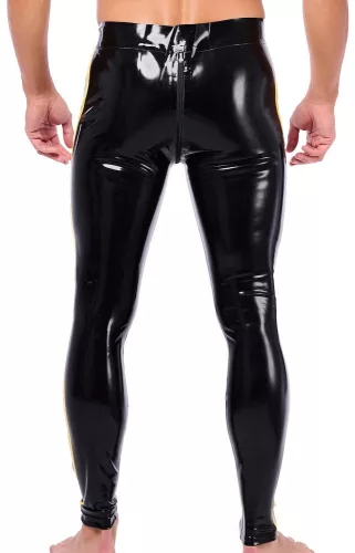 Xrub latex nadrág - elöl-hátul cipzárral, fekete-sárga
