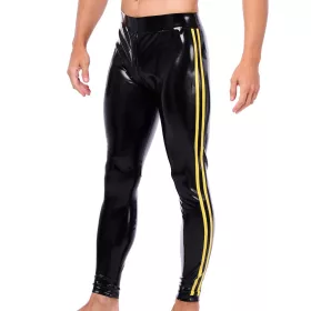 Xrub latex nadrág - fekete-sárga, elöl-hátul cipzárral