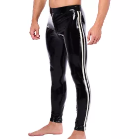   Xrub latex nadrág – elöl-hátul cipzárral, fekete-fehér