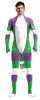 Cartoon Cosplay Jumpsuit – fehér-zöld-lila kezeslábas