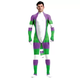  Cartoon Cosplay overall – fehér-zöld-lila divatösztönző