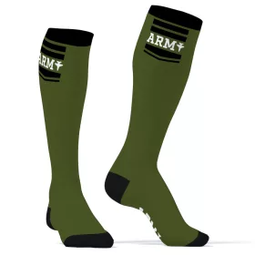 Hanky Army SneakXX – divatos zöld magas zoknik