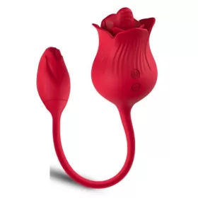   Szexjáték Kettős stimuláció, 10 mód, USB-töltés 6 cm fekete szilikon