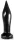 Zizi Big Taper – prémium anális plug 17 cm, fekete