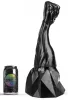 Tonis Dark Crystal – prémium, fekete üveg dildó 29 x 11 cm