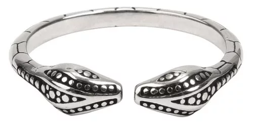 Két kígyó – stílusos prémium akácgyümölcs gyűrű