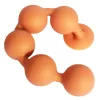 Bulby Butt S – prémium stimuláló golyók 25 x 4cm narancssárga