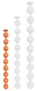 Balls Nocty S – prémium narancssárga maszturbátor 45 cm-en