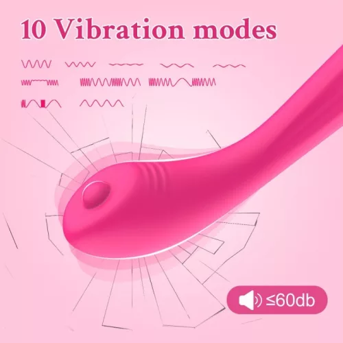 Vibro – érzéki G-pont vibrátor 12 cm, rózsaszín