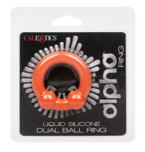Cockring Alpha Dual Ball – duplagyöngyos péniszgyűrű 37 mm