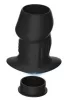 Euhlo Plug Tunnel – prémium, fekete anális plug 5x3,5cm
