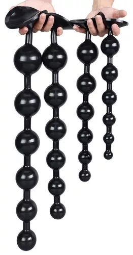 Somass – prémium fekete intim golyók 48 cm hosszú