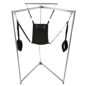   Kit Sling – fekete téglalap alakú felfüggesztő hám szürke kerettel