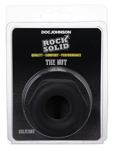 The Nut – prémium, fekete péniszgyűrű 25 mm