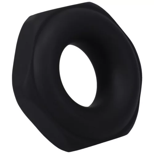 The Nut – prémium, fekete péniszgyűrű 25 mm