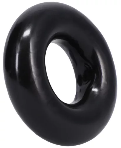The Donut 3X – prémium fekete péniszgyűrű 22 mm